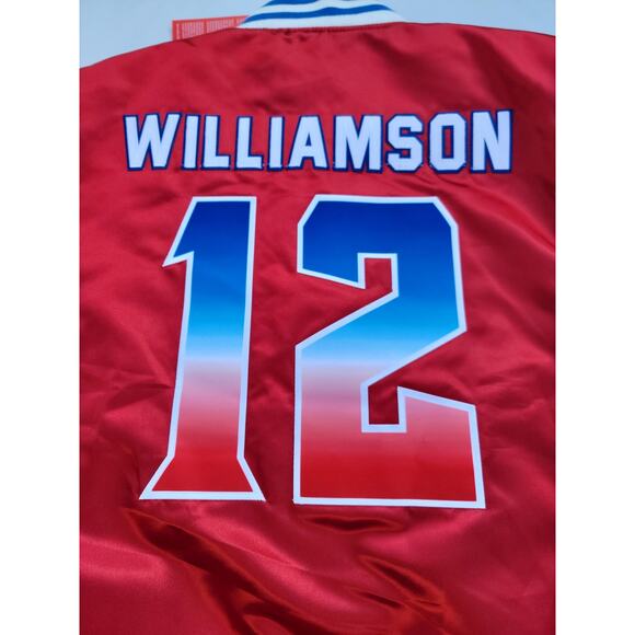 Retro 80's Style S Zion Williamson 100% Satin Team Jacket Carolina State Champs - Picture 8 of 8